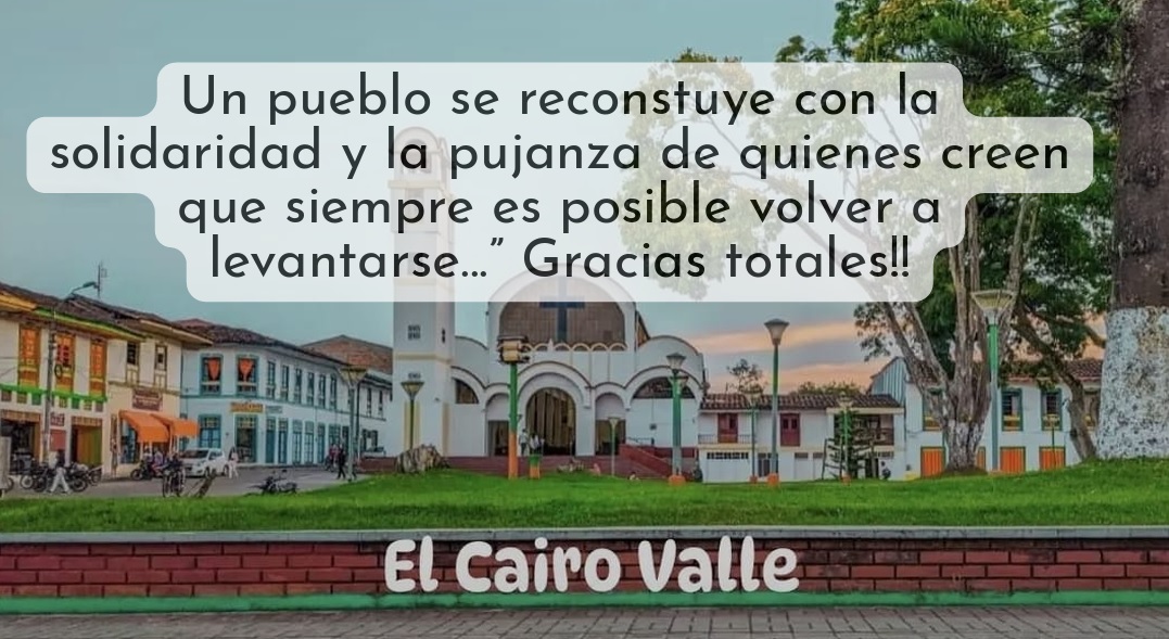 Fundación Tejas Para Mi Pueblo — reconstrucción de El Cairo, Valle del Cauca